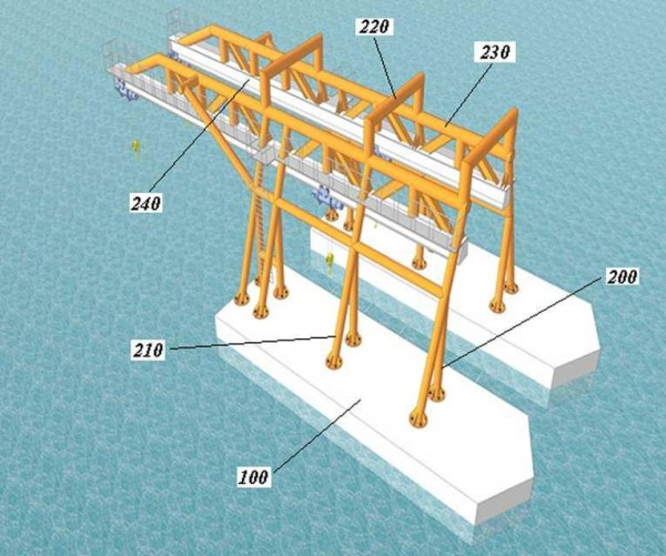 부유식 육상 상차 시스템