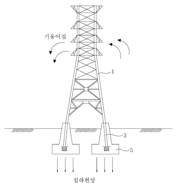 철탑 보강구조 및 보강방법